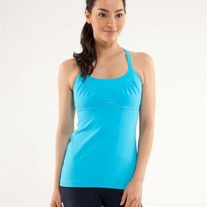 Lululemon Scoop Me Up Spry Blue Tank Top Women's